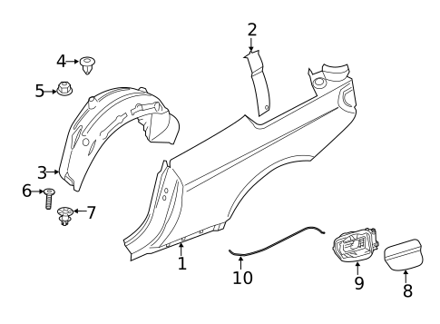 Quarter Panel & Components for 2013 BMW 650i xDrive #0