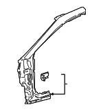 6113233100 - Body: Hinge Pillar for Toyota Image image