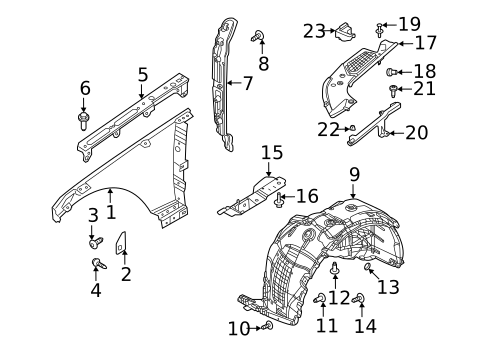 Fender & Components for 2022 Land Rover Range Rover #1