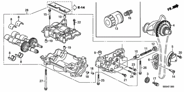 Oil Pump - Oil Strainer for 2004 Honda Civic #0