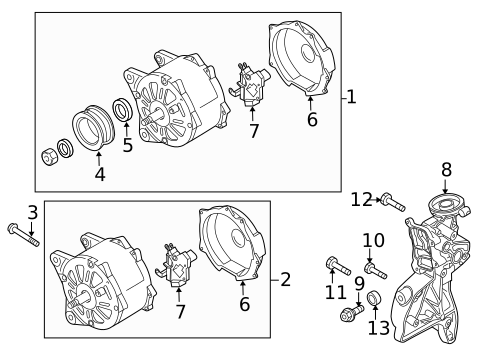Alternator for 2015 Volkswagen Tiguan #0