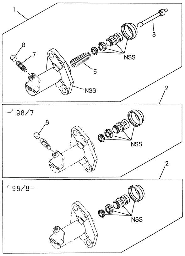 MT Clutch Slave Cylinder for 2000 Honda Passport #0