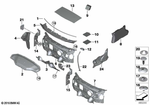 51457055907 - Vehicle Trim: Sound Insulation F Apron for BMW Image