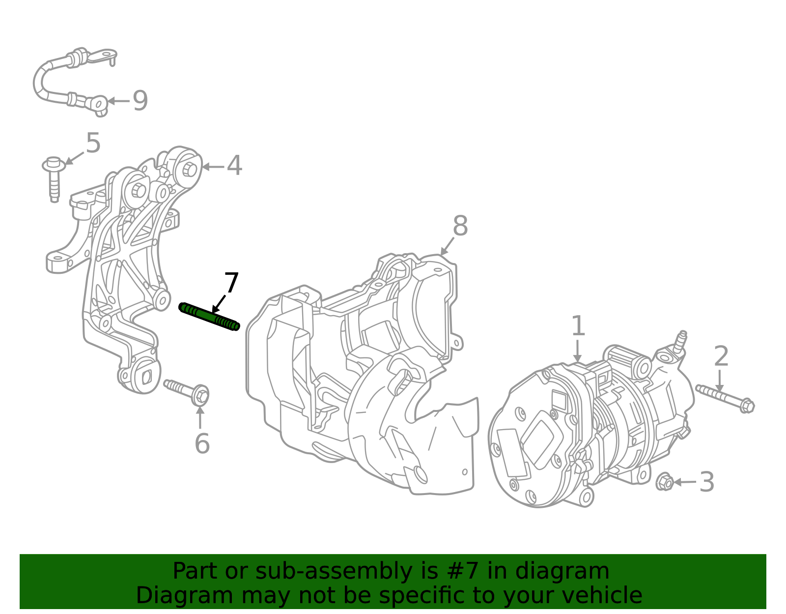 2024-2026 GM Compressor Stud 85135795 GM | GMPartsDirect.com