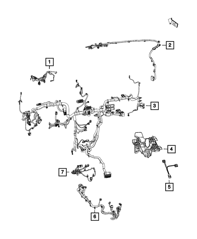 68419691AB - Electrical: Jumper Wiring for Mopar Image