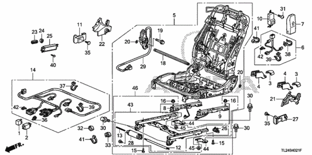Front Seat Components (R.) (Sws) for 2012 Acura TSX #0