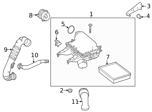 Air Intake for 2014 Mercedes-Benz Sprinter 2500 #0