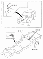 8943267520 - Chassis: CLIP, BRAKE PIPE for Acura Image