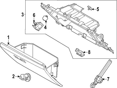 Glove Box for 2025 Lincoln Navigator #0