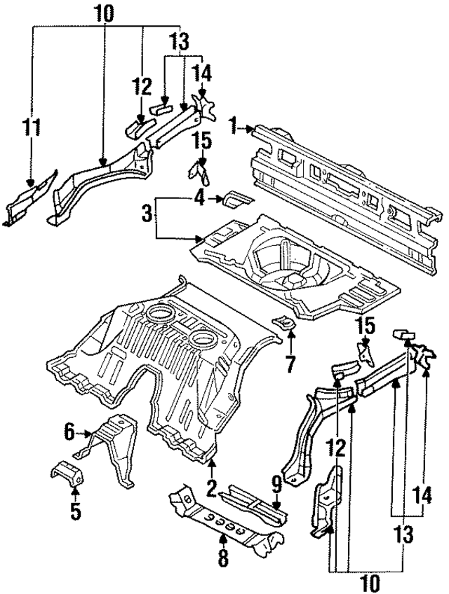7563030P00 - : Rear Cross-Member for Nissan Image