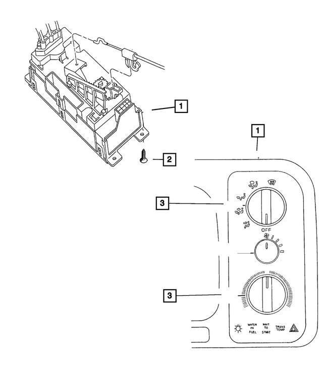 5015734AA - Air Conditioning &amp; Heater: A/c And Heater Control for Mopar Image