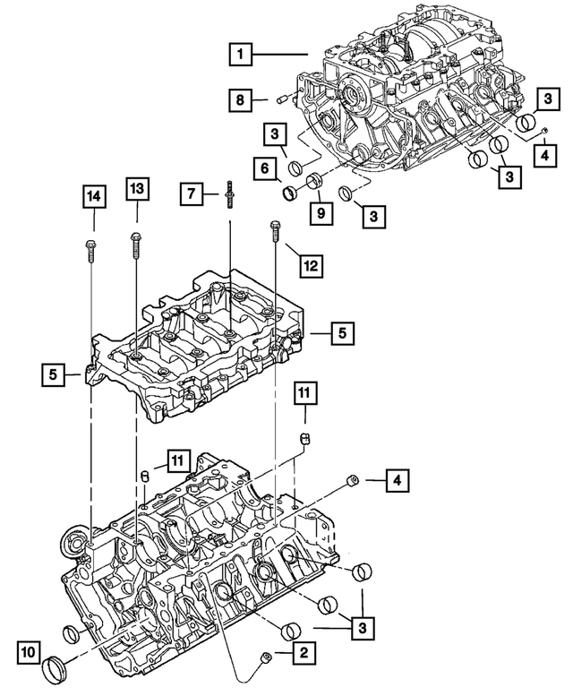 5174604AC - : Short Block Engine for Mopar Image