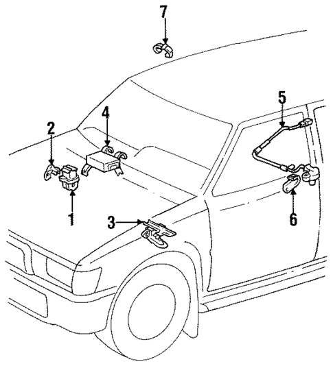 ABS Components for 1994 Toyota 4Runner #1