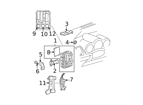 Electrical Components for 2005 Scion tC #1