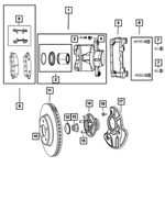 6101782 - Brakes: Push On Round With Teeth Spring Retainer for Mopar Image