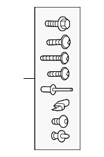 83A098625 - Body: Hardware Kit for Audi Image