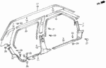 9390344380 - Interior/Bumper: SCREW, TAPPING (4X12) for Honda Image
