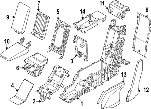 Rear Console for 2025 Porsche Panamera #0