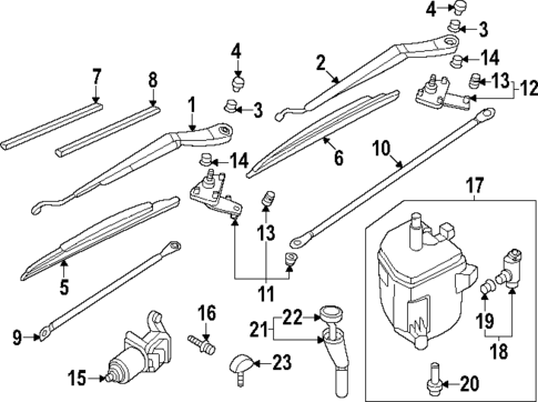 Wiper & Washer Components for 2002 INFINITI G20 #0