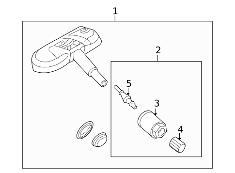 Tire Pressure Monitor Components for 2010 Volkswagen CC #0