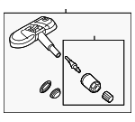1K0907253C - Tire &amp; Wheel: Tire Pressure Monitoring System (TPMS) Sensor for Volkswagen Image