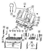1RG69RN8AA - Interior Trim: Seat Back Release Bezel, Right for Mopar Image
