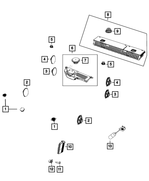 Radio, Antenna, Speakers, DVD, and Video systems for 2017 Ram 2500 #1