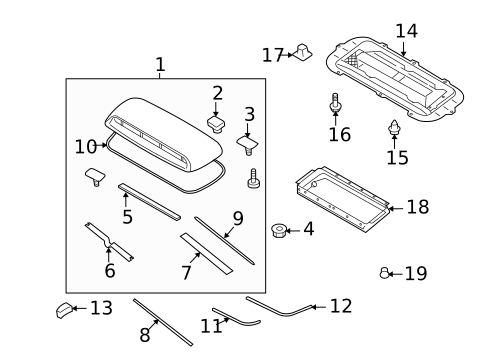 Exterior Trim - Hood for 2005 Saab 9-2X #0
