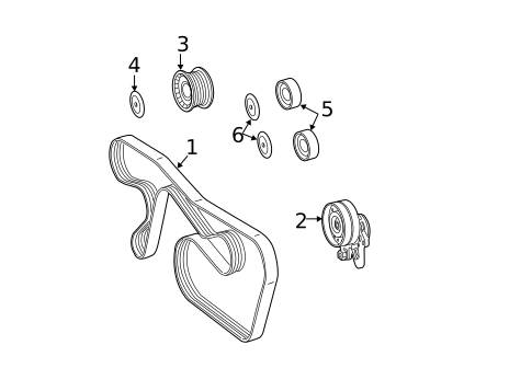 Belts & Pulleys for 2014 Mercedes-Benz CL 65 AMG&reg; #0