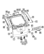 5RP06SSEAC - : Lift-Gate Handle for Chrysler: Pacifica, Voyager Image