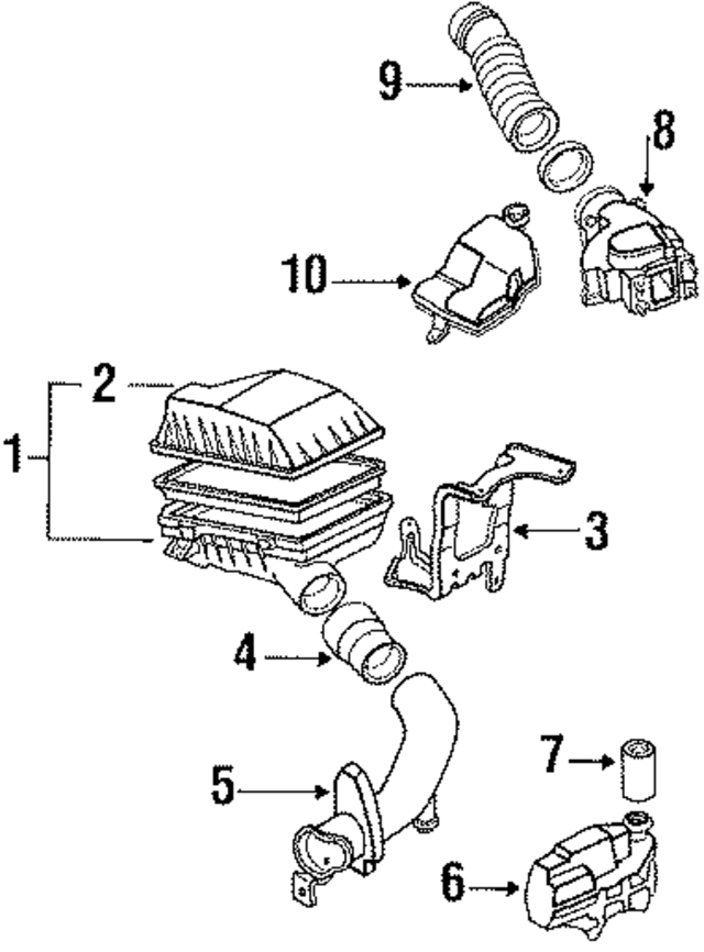 F2011319XE - : Engine Air Intake Resonator for Mazda Image
