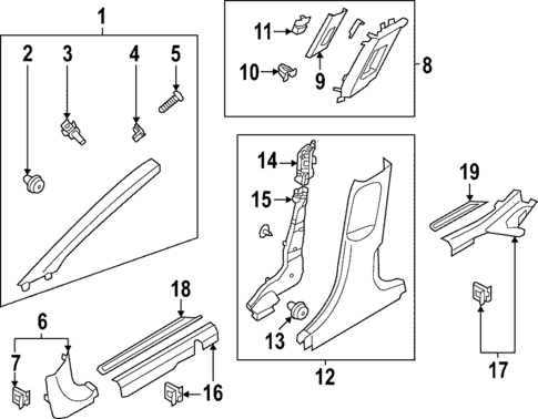 Interior Trim - Pillars for 2024 Hyundai Ioniq 5 #0
