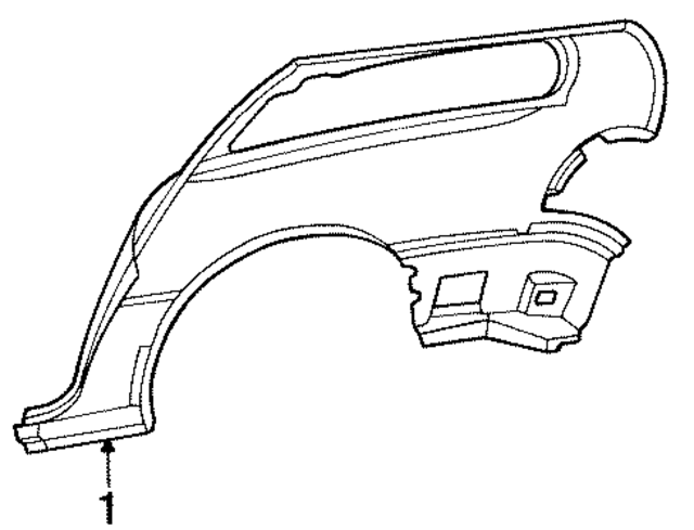 5003740AA - Body: Quarter Panel for Mopar Image