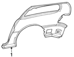 5003740AA - Body: Side Panel for Chrysler: Grand Voyager, Town &amp; Country | Dodge: Grand Caravan Image