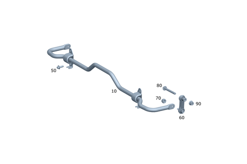 Torsion Bar, Rear for 2019 Mercedes-Benz CLA250 #0