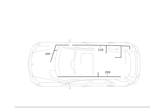 2518203304 - Special Equipment: Electric Line for Mercedes-Benz: GL320, GL550, ML320, ML350, ML450, ML500, ML550, ML63 AMG, R320, R350, R500 Image image