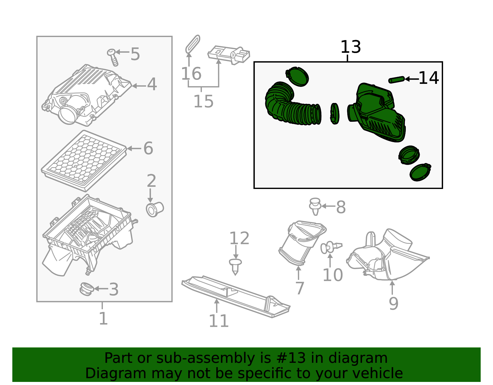 2011-2017 GM Air Cleaner Outlet Duct 22761486 | Applegate Chevrolet Parts