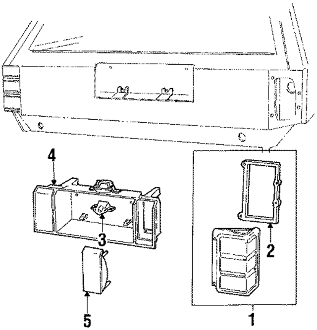 E3DZ13404B - Electrical: Tail Lamp Assembly for Ford: LTD Image