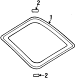 8971244670 - Body: Glass Retainer for Isuzu Image
