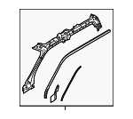 HC3Z2651187A - Body: Windshield Pillar Reinforced for Ford Image