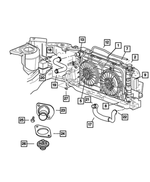 4809225AH - Cooling: Engine Cooling Radiator for Chrysler: Town &amp; Country, Voyager | Dodge: Caravan, Grand Caravan Image