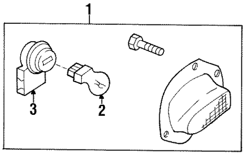 Backup Lamps for 1999 Ford Escort #0