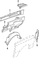 E43Z16D187A - Body: Upper Reinforced for Ford: Tempo | Mercury: Topaz Image