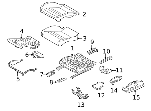Front Seat Components for 2012 Porsche Panamera #0