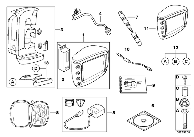 72607685840 - Navigation &amp; Communication: Usb-Connection Cable -  for BMW-Motorrad Image
