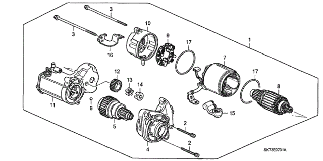 Starter Motor (Denso) (2) for 1992 Acura Integra #0