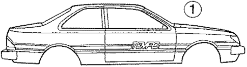 Stripe Tape for 1989 Ford Tempo #0