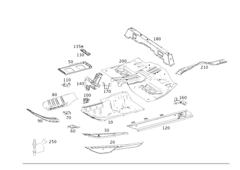 Front Floor for 2018 Mercedes-Benz GLE550e #0