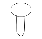 51439147825 - Body: Upper Quarter Trim Bolt for BMW: 128i, 135i, 135is Image