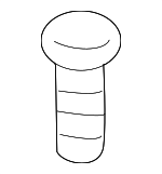 51417122657 - Body: Lower Quarter Trim Bolt for BMW: 128i, 135i, 135is Image